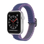 Pulseira de Relógio de Nylon para Cintura Pequena com Onda para Apple Watch Series, 7 45mm / 6&SE&5&4 44mm / 3&2&1 42mm, 7 41mm / 6&SE&5&4 40mm / 3&2&1 38mm