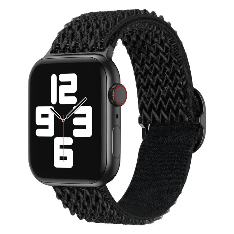 Pulseira de Relógio de Nylon com Onda para Apple Watch Series, 7 45mm / 6&SE&5&4 44mm / 3&2&1 42mm, 7 41mm / 6&SE&5&4 40mm / 3&2&1 38mm