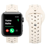 Pulseira de Relógio Trançada para Apple Watch Series, 7 45mm / 6&SE&5&4 44mm / 3&2&1 42mm, 7 41mm / 6&SE&5&4 40mm / 3&2&1 38mm