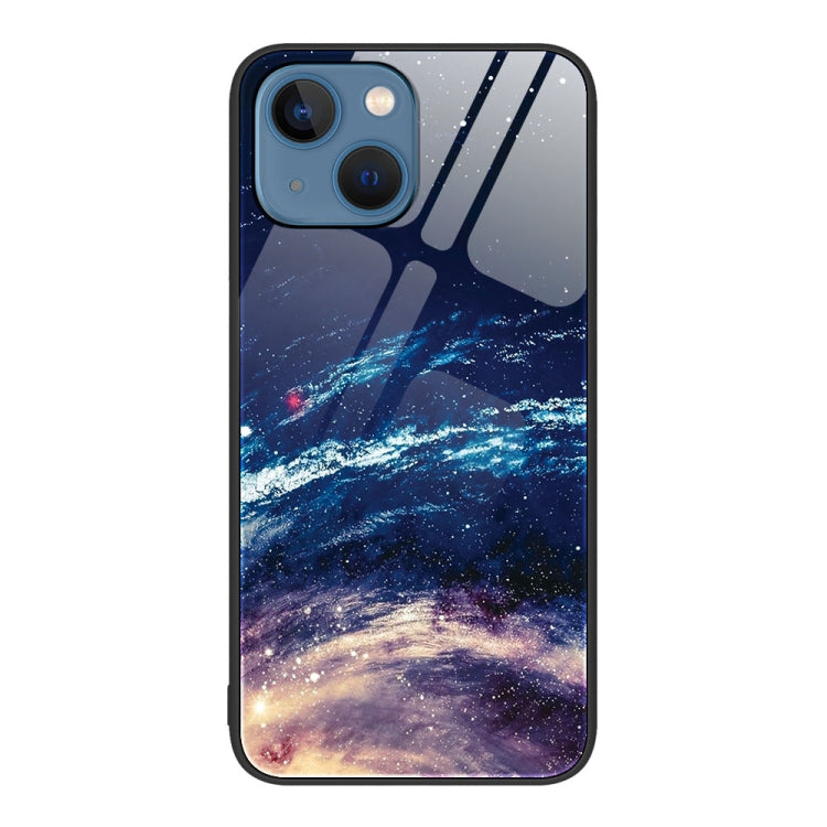 Colorful Painted Glass Phone Case, For iPhone 14 Pro Max, For iPhone 14 Pro, For iPhone 14 Plus