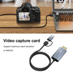 Placa de Captura de Vídeo HD HDMI/M para USB-Type C/M Z36, Comprimento: 2m, Z36