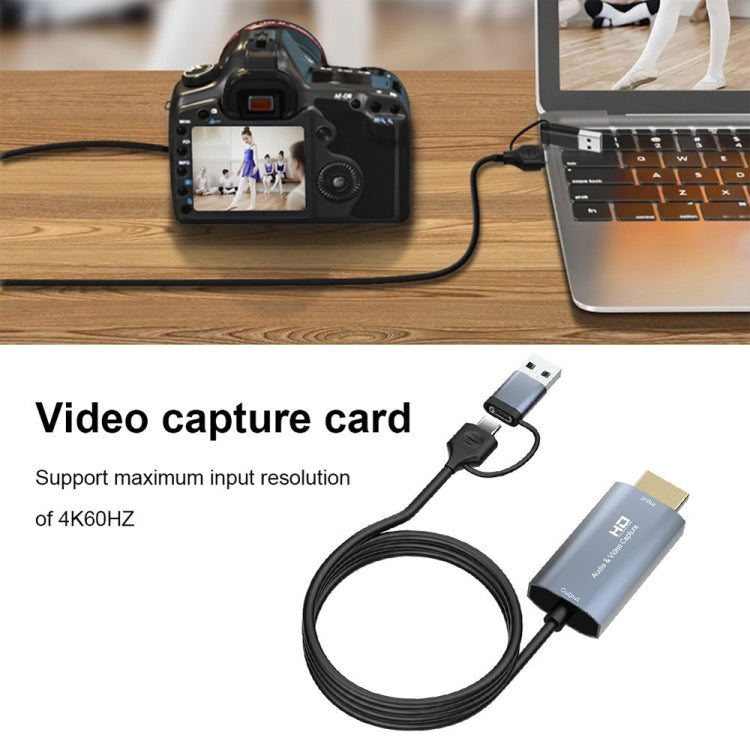 Placa de Captura de Vídeo HD HDMI/M para USB-Type C/M Z36, Comprimento: 2m, Z36