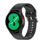 Pulseira Oficial de Silicone com Fivela Redonda Prateada, Para Samsung Galaxy Watch 5 44mm