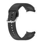 Pulseira Oficial de Silicone com Fivela Redonda Prateada, Para Samsung Galaxy Watch 5 44mm