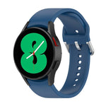 Pulseira Oficial de Silicone com Fivela Redonda Prateada, Para Samsung Galaxy Watch 5 44mm