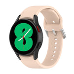 Pulseira Oficial de Silicone com Fivela Redonda Prateada, Para Samsung Galaxy Watch 5 44mm