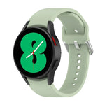 Pulseira Oficial de Silicone com Fivela Redonda Prateada, Para Samsung Galaxy Watch 5 44mm