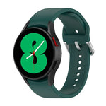 Pulseira Oficial de Silicone com Fivela Redonda Prateada, Para Samsung Galaxy Watch 5 44mm