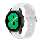 Pulseira Oficial de Silicone com Fivela Redonda Prateada, Para Samsung Galaxy Watch 5 44mm