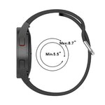 Pulseira Oficial de Silicone com Fivela Redonda Prateada, Para Samsung Galaxy Watch 5 44mm