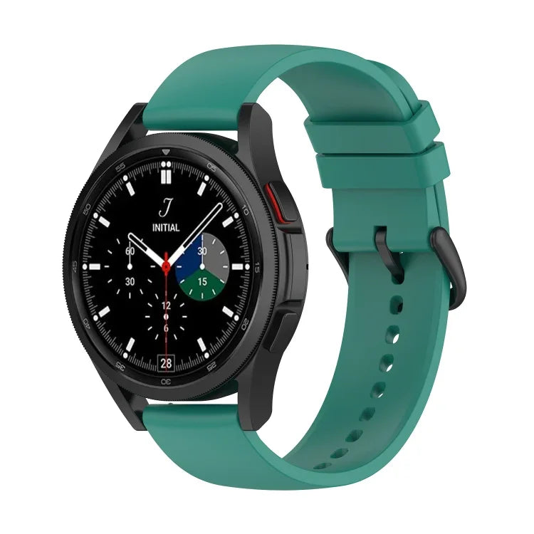 Pulseira de Silicone com Cauda Redonda de 20mm, Para Samsung Galaxy Watch 5 40mm, Para Samsung Galaxy Watch 5 44mm, Para Samsung Galaxy Watch 5 Pro 45mm