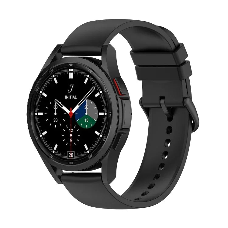 Pulseira de Silicone com Cauda Redonda de 20mm, Para Samsung Galaxy Watch 5 40mm, Para Samsung Galaxy Watch 5 44mm, Para Samsung Galaxy Watch 5 Pro 45mm