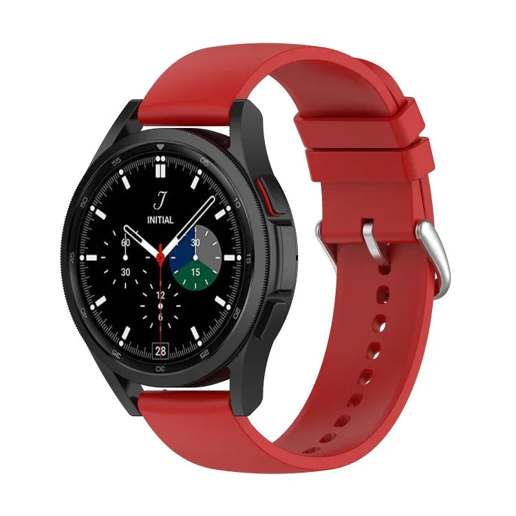 Pulseira de Silicone com Cauda Redonda de 20mm, Para Samsung Galaxy Watch 5 40mm, Para Samsung Galaxy Watch 5 44mm, Para Samsung Galaxy Watch 5 Pro 45mm