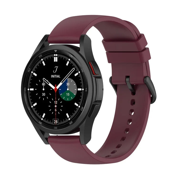 Pulseira de Silicone com Cauda Redonda de 20mm, Para Samsung Galaxy Watch 5 40mm, Para Samsung Galaxy Watch 5 44mm, Para Samsung Galaxy Watch 5 Pro 45mm