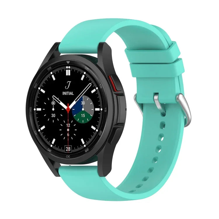 Pulseira de Silicone com Cauda Redonda de 20mm, Para Samsung Galaxy Watch 5 40mm, Para Samsung Galaxy Watch 5 44mm, Para Samsung Galaxy Watch 5 Pro 45mm