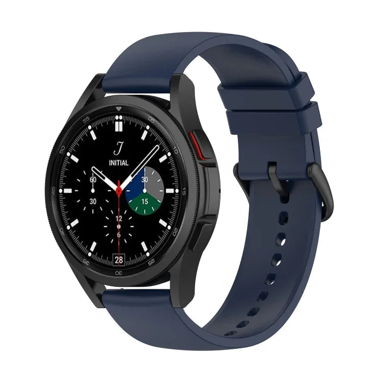 Pulseira de Silicone com Cauda Redonda de 20mm, Para Samsung Galaxy Watch 5 40mm, Para Samsung Galaxy Watch 5 44mm, Para Samsung Galaxy Watch 5 Pro 45mm