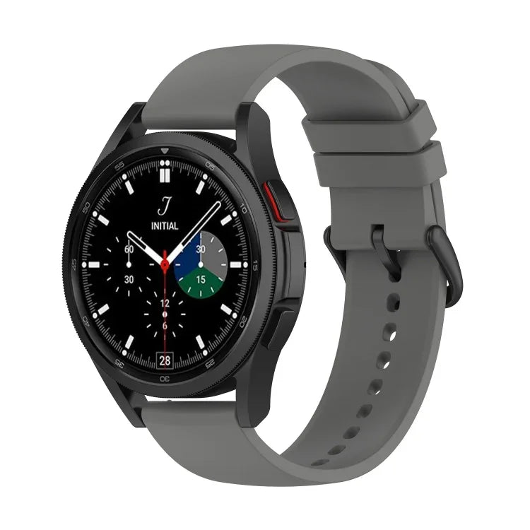 Pulseira de Silicone com Cauda Redonda de 20mm, Para Samsung Galaxy Watch 5 40mm, Para Samsung Galaxy Watch 5 44mm, Para Samsung Galaxy Watch 5 Pro 45mm