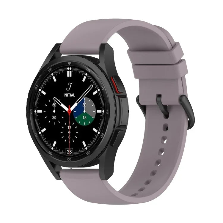 Pulseira de Silicone com Cauda Redonda de 20mm, Para Samsung Galaxy Watch 5 40mm, Para Samsung Galaxy Watch 5 44mm, Para Samsung Galaxy Watch 5 Pro 45mm