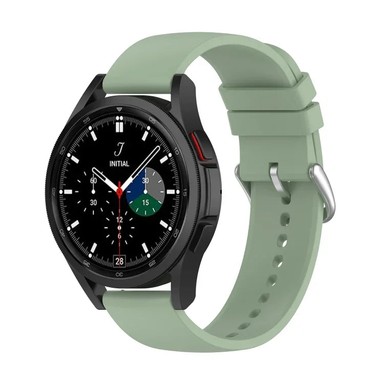 Pulseira de Silicone com Cauda Redonda de 20mm, Para Samsung Galaxy Watch 5 40mm, Para Samsung Galaxy Watch 5 44mm, Para Samsung Galaxy Watch 5 Pro 45mm