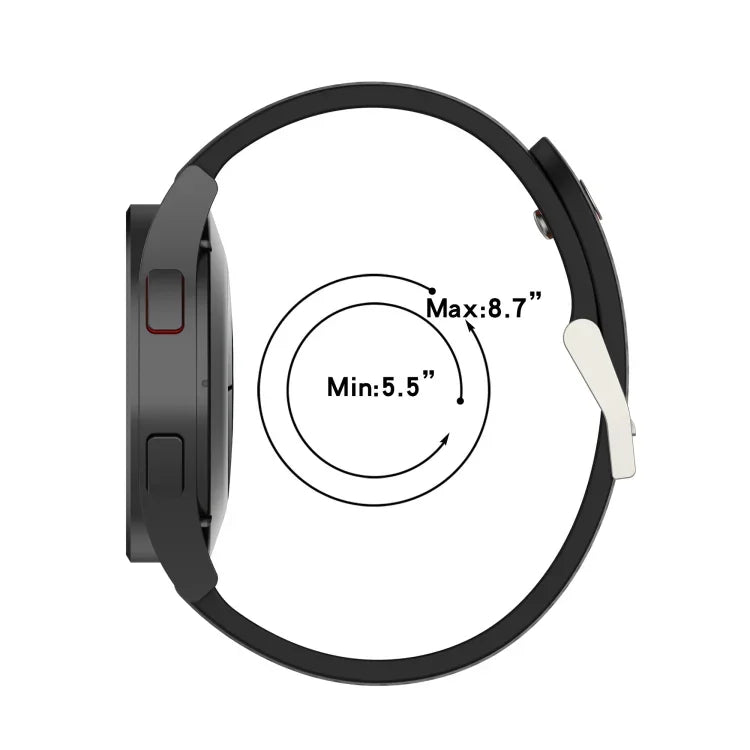 Pulseira de Silicone Colorida com Furos de 20mm, Para Samsung Galaxy Watch 5 40mm, Para Samsung Galaxy Watch 5 44mm, Para Samsung Galaxy Watch 5 Pro 45mm