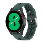 Pulseira de Silicone Colorida com Furos de 20mm, Para Samsung Galaxy Watch 5 40mm, Para Samsung Galaxy Watch 5 44mm, Para Samsung Galaxy Watch 5 Pro 45mm