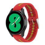 Pulseira de Silicone Colorida com Furos de 20mm, Para Samsung Galaxy Watch 5 40mm, Para Samsung Galaxy Watch 5 44mm, Para Samsung Galaxy Watch 5 Pro 45mm