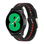 Pulseira de Silicone Colorida com Furos de 20mm, Para Samsung Galaxy Watch 5 40mm, Para Samsung Galaxy Watch 5 44mm, Para Samsung Galaxy Watch 5 Pro 45mm