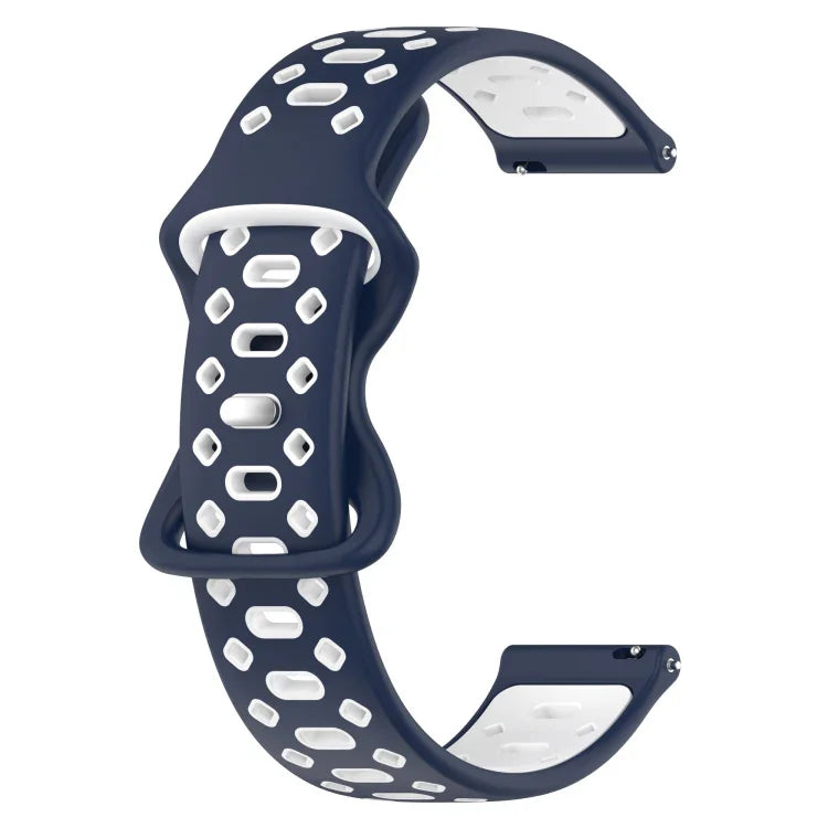 Pulseira de Silicone com Diamantes Bicolor de 20mm, Para Samsung Galaxy Watch 5 40mm, Para Samsung Galaxy Watch 5 44mm, Para Samsung Galaxy Watch 5 Pro 45mm