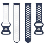 Pulseira de Silicone com Diamantes Bicolor de 20mm, Para Samsung Galaxy Watch 5 40mm, Para Samsung Galaxy Watch 5 44mm, Para Samsung Galaxy Watch 5 Pro 45mm