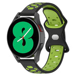 Pulseira de Silicone com Diamantes Bicolor de 20mm, Para Samsung Galaxy Watch 5 40mm, Para Samsung Galaxy Watch 5 44mm, Para Samsung Galaxy Watch 5 Pro 45mm