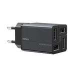 Carregador Rápido REMAX RP-U43 3.4A 4 Portas USB, Ficha UE, Reino Unido