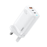 REMAX RP-U55 Territory Series Carregador Rápido 65W USB+Dupla Interface USB-C / Type-C, Ficha UE, Ficha UK, Ficha CN