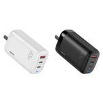 REMAX RP-U55 Territory Series Carregador Rápido 65W USB+Dupla Interface USB-C / Type-C, Ficha CN
