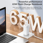 REMAX RP-U55 Territory Series Carregador Rápido 65W USB+Dupla Interface USB-C / Type-C, Ficha CN