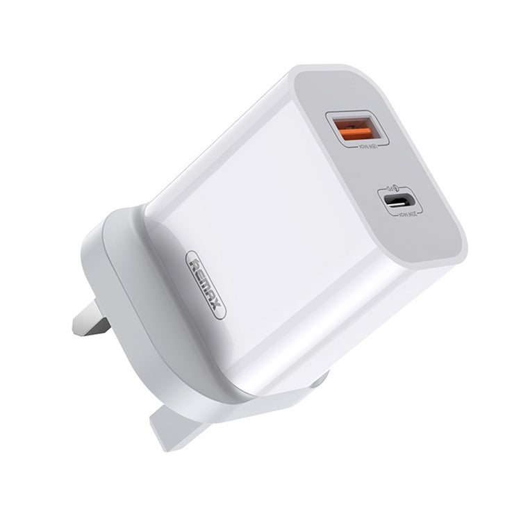 REMAX RP-U68 Speedy Series Carregador Rápido 20W USB+USB-C/Type-C, Ficha CN, Ficha UE, Ficha UK, Ficha EUA