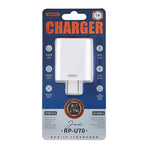 REMAX RP-U70 Jane Series Carregador Rápido 20W USB-C/Type-C PD, Ficha CN, Ficha UK, Ficha EUA