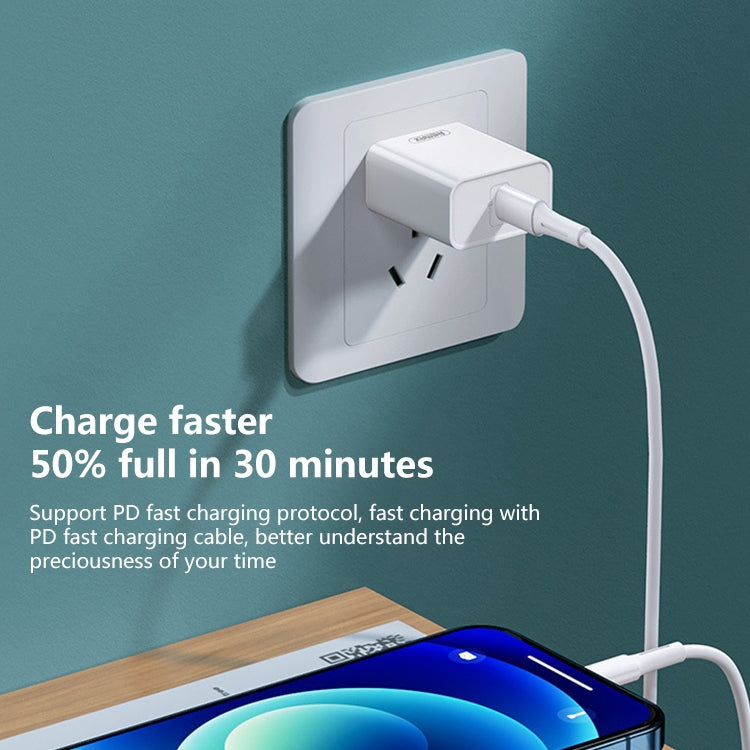 REMAX RP-U70 Jane Series Carregador Rápido 20W USB-C/Type-C PD, Ficha CN, Ficha UK, Ficha EUA