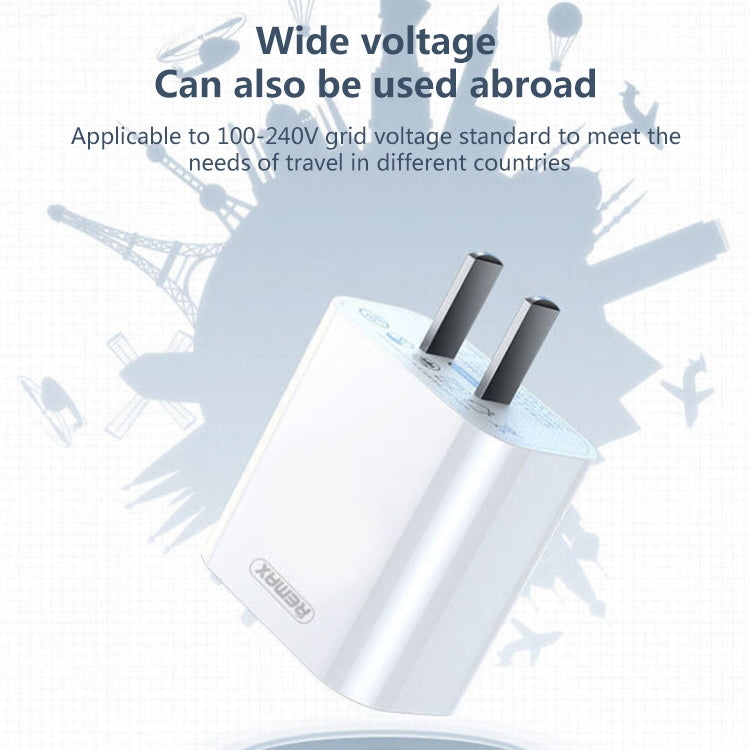 REMAX RP-U35 Série Jane Conjunto de Carregador Rápido com Porta USB Dupla 2.1A, 8 Pinos, Micro USB, USB-C/Type-C