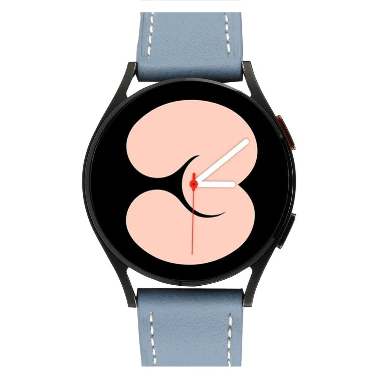 Plain Weave Leather Watch Band, For Samsung Galaxy Watch5 Pro 45mm/5 44mm/5 40mm