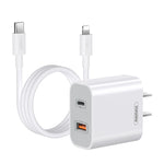 REMAX RP-U68 Conjunto de Carregador Rápido de Interface Dupla USB+USB-C/Type-C 20W, Ficha CN, Ficha EU, Ficha UK, Ficha US