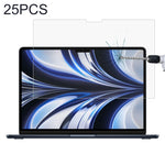 Película de vidro temperado à prova de explosão 9H para MacBook Air 13,6 polegadas A2681 / A3449, 1 unidade, 2 unidades, 25 unidades