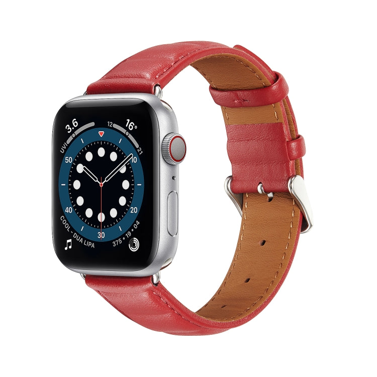 Pulseira de Couro Genuíno para Apple Watch Series, 7 45mm / 6&SE&5&4 44mm / 3&2&1 42mm, 7 41mm / 6&SE&5&4 40mm / 3&2&1 38mm