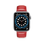 Pulseira de Couro Genuíno para Apple Watch Series, 7 45mm / 6&SE&5&4 44mm / 3&2&1 42mm, 7 41mm / 6&SE&5&4 40mm / 3&2&1 38mm