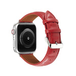Pulseira de Couro Genuíno para Apple Watch Series, 7 45mm / 6&SE&5&4 44mm / 3&2&1 42mm, 7 41mm / 6&SE&5&4 40mm / 3&2&1 38mm
