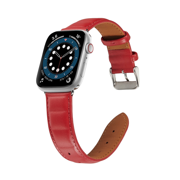 Pulseira de Couro Genuíno para Apple Watch Series, 7 45mm / 6&SE&5&4 44mm / 3&2&1 42mm, 7 41mm / 6&SE&5&4 40mm / 3&2&1 38mm