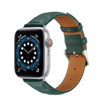 Pulseira de Couro Genuíno para Apple Watch Series, 7 45mm / 6&SE&5&4 44mm / 3&2&1 42mm, 7 41mm / 6&SE&5&4 40mm / 3&2&1 38mm