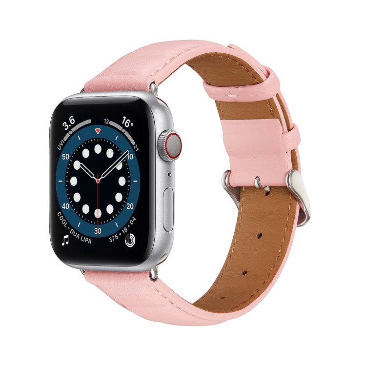 Pulseira de Couro Genuíno para Apple Watch Series, 7 45mm / 6&SE&5&4 44mm / 3&2&1 42mm, 7 41mm / 6&SE&5&4 40mm / 3&2&1 38mm