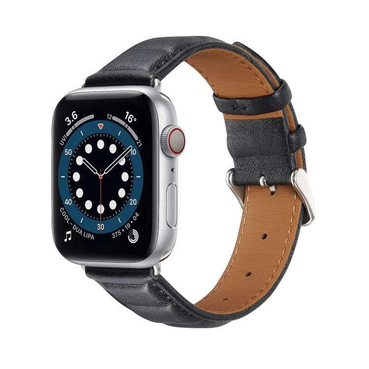 Pulseira de Couro Genuíno para Apple Watch Series, 7 45mm / 6&SE&5&4 44mm / 3&2&1 42mm, 7 41mm / 6&SE&5&4 40mm / 3&2&1 38mm