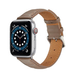 Pulseira de Couro Genuíno para Apple Watch Series, 7 45mm / 6&SE&5&4 44mm / 3&2&1 42mm, 7 41mm / 6&SE&5&4 40mm / 3&2&1 38mm
