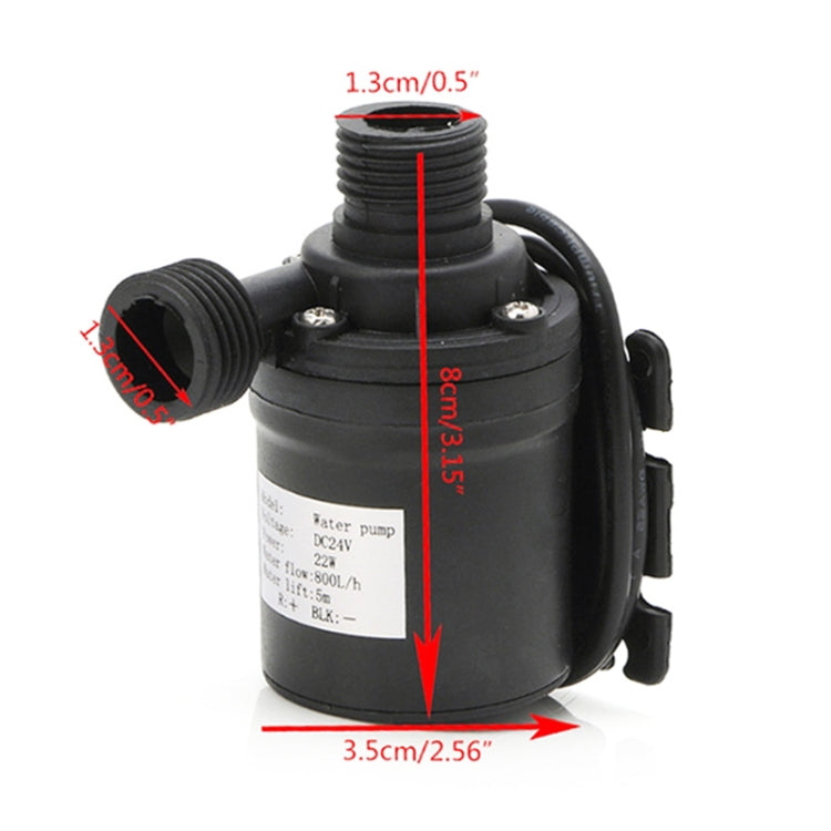 Bomba Submersível com Motor Brushless, DC12V Elevação 5,5M, DC24V Elevação 5,5M